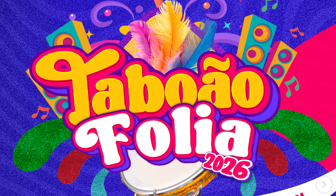Banner do evento Taboão Folia 2026