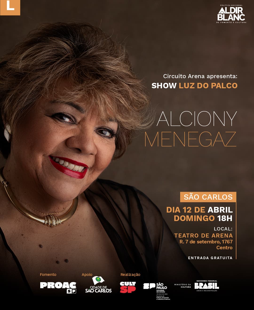 Banner do evento Show Luz do Palco