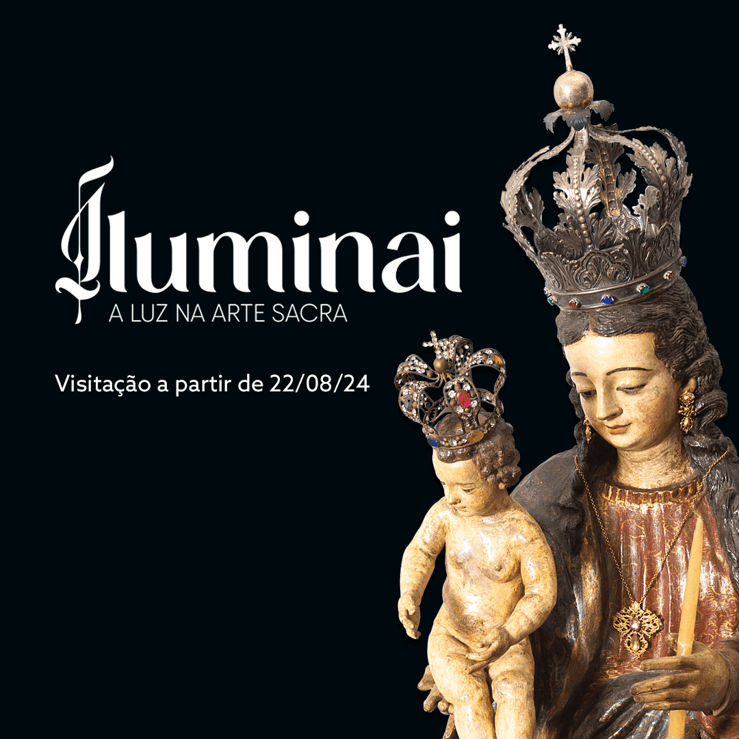 Banner do evento Iluminai – A luz na Arte Sacra