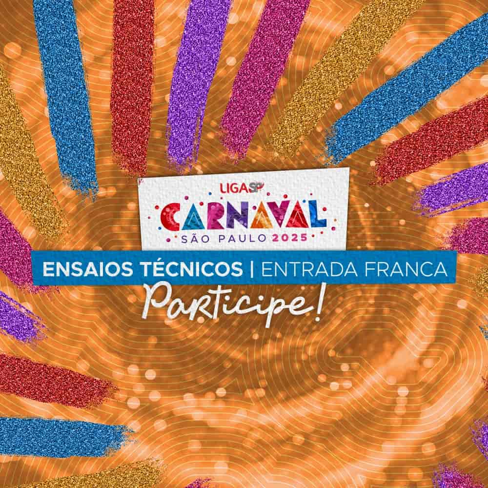 Banner do evento Ensaios Técnicos - Sambódromo do Anhembi