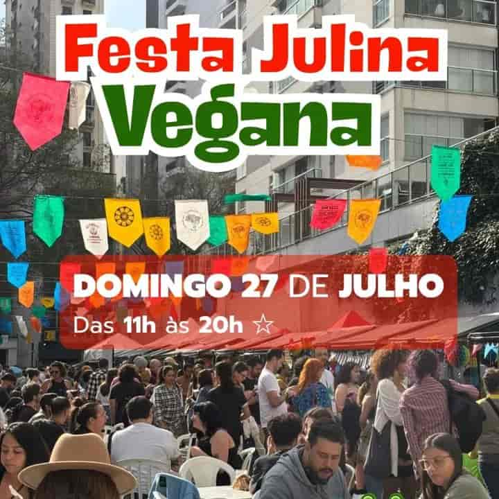 Banner do evento Festa Junina Vegana