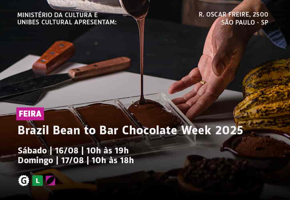 Banner do evento Brazil Bean to Bar Chocolate Week 2025 Feira do Chocolate