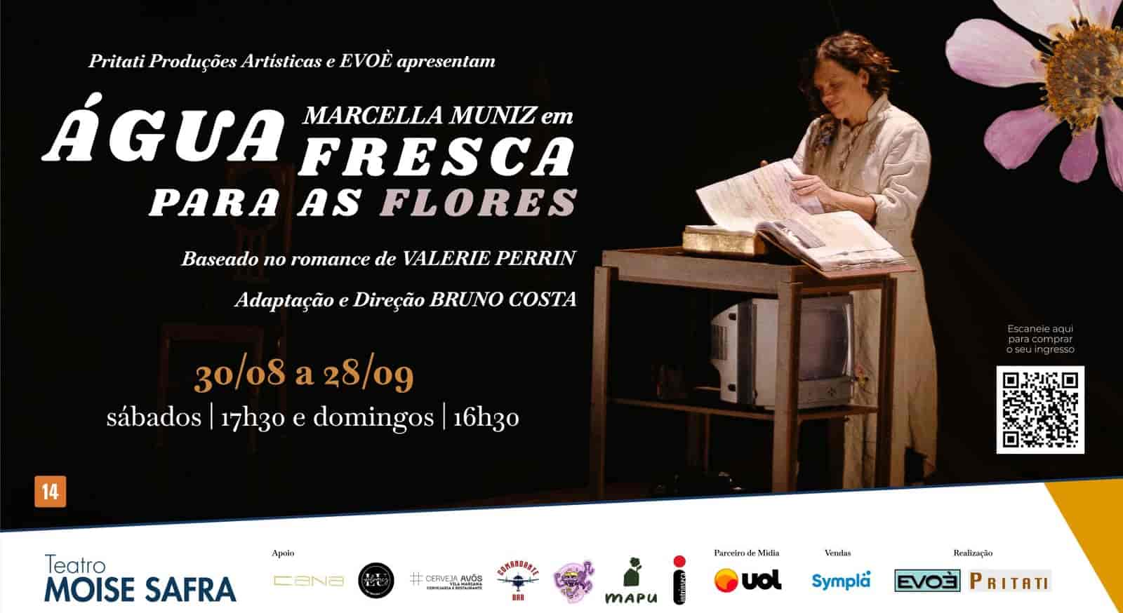 Banner do evento “Água Fresca para as Flores” – Nova temporada