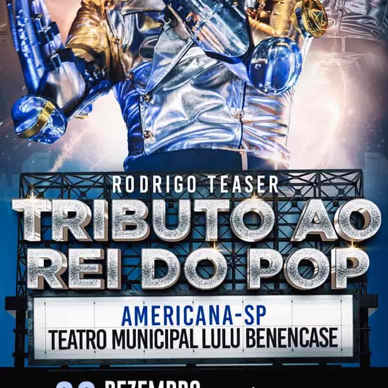 Banner do evento RODRIGO TEASER- TRIBUTO AO REI DO POP