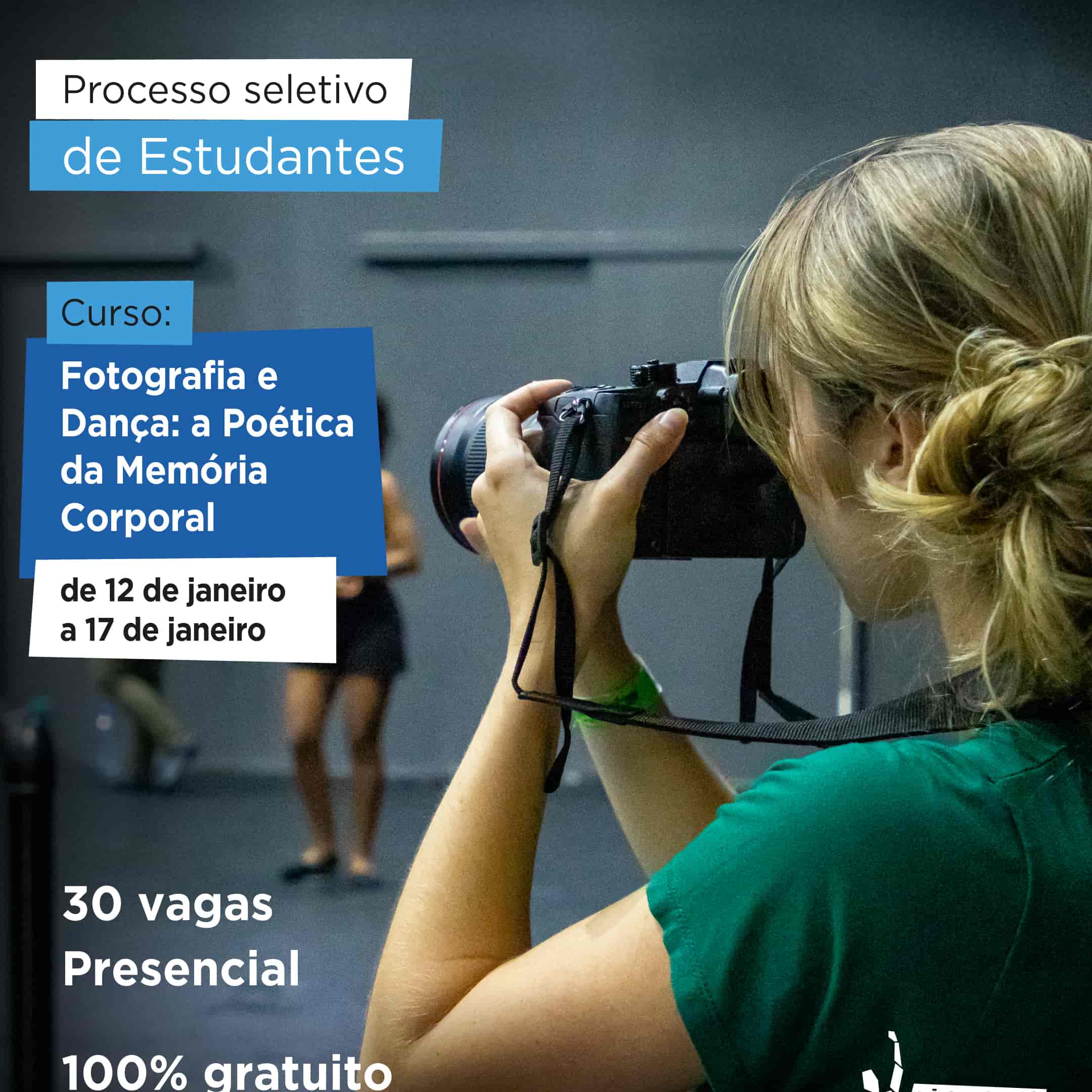 Banner do evento Fotografia e Dança: A poética da memória corporal
