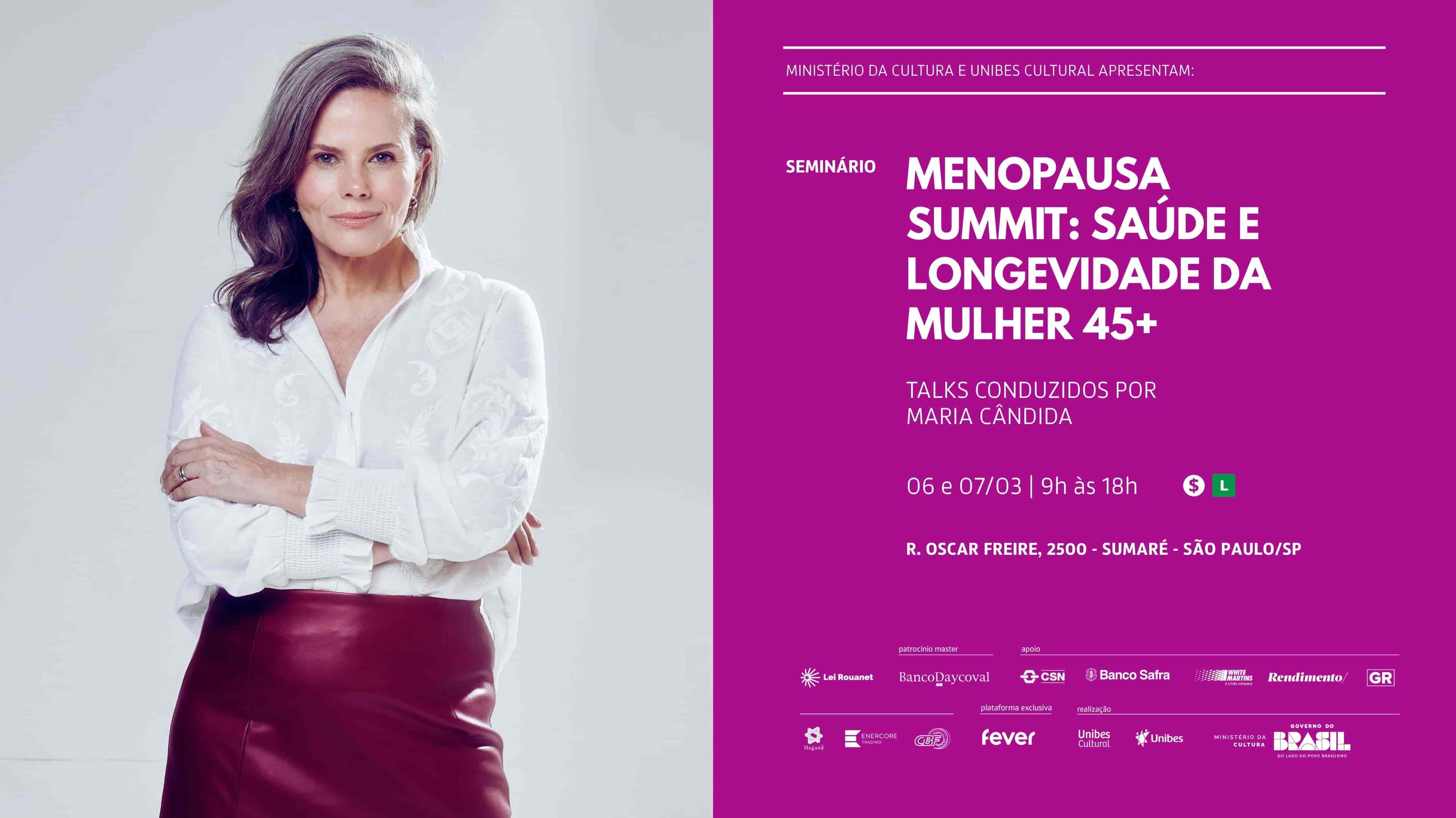 Imagem do evento Menopausa Summit - Saúde e Longevidade da Mulher 45+