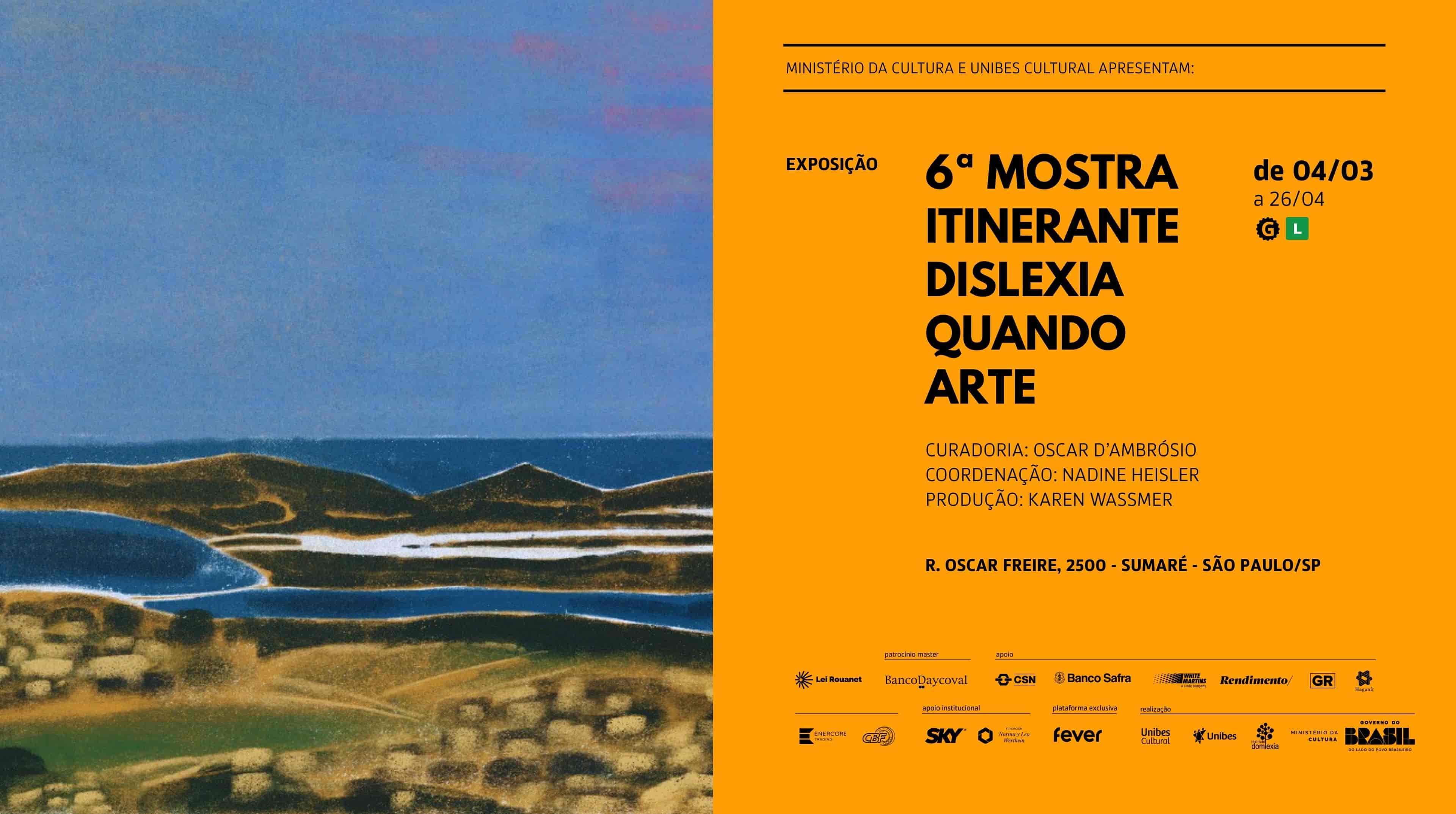 Imagem do evento Cine Debate - 6ª Mostra Dislexia quando Arte com Nadine Heisler