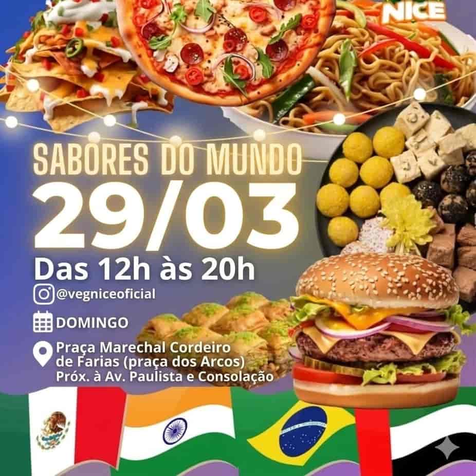 Banner do evento Feira Vegana Sabores do Mundo