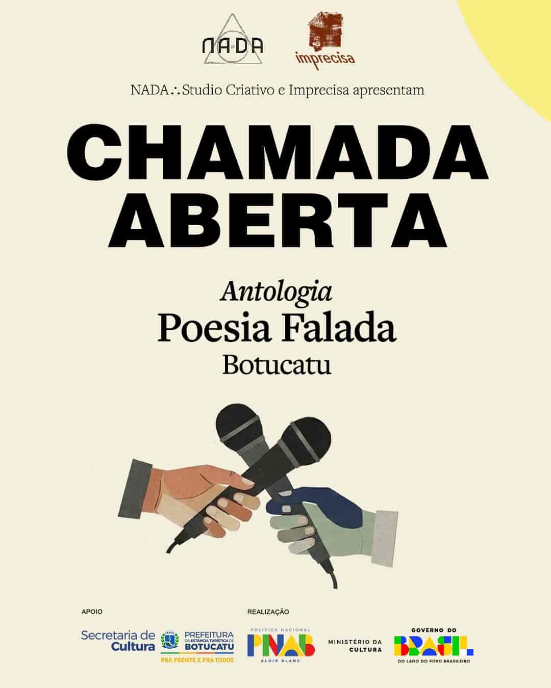Imagem do evento CHAMADA ABERTA | Antologia - Poesia Falada Botucatu