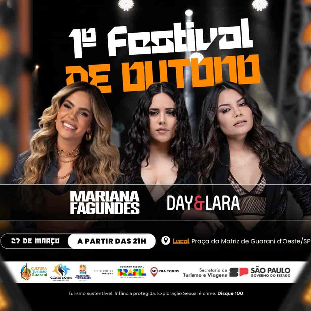 Banner do evento 1° FESTIVAL DE OUTONO