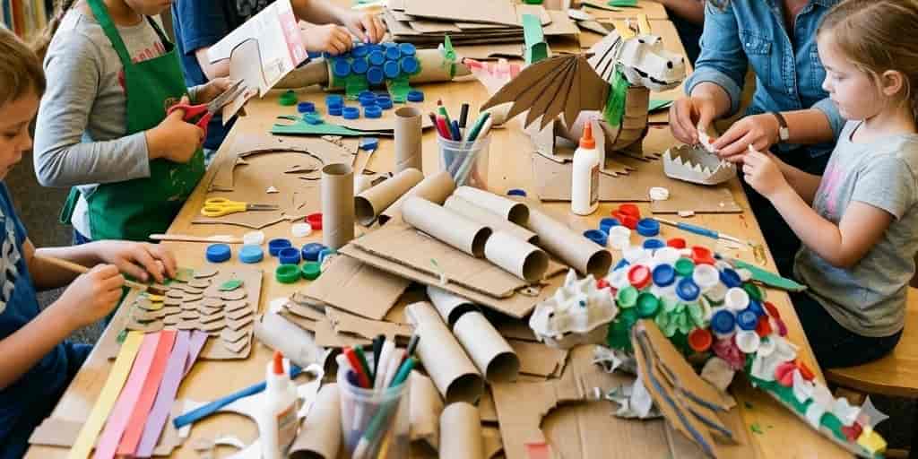 Criação de Dragões com Materiais Recicláveis